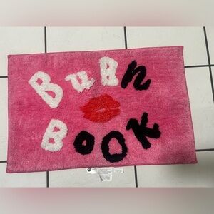 Pink Mean Girls bathroom rug